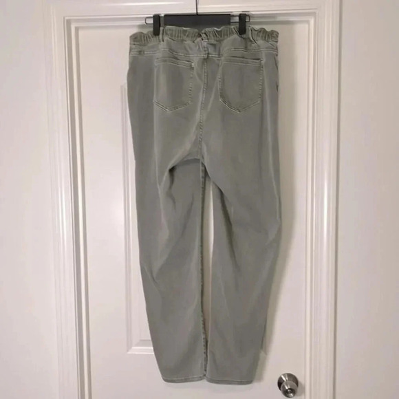 J. Jill Denim High-Rise Straight Leg Denim, Light Eucalyptus Color, Size 16 - Picture 2 of 4